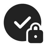 Checkmark Lock SVG Icon